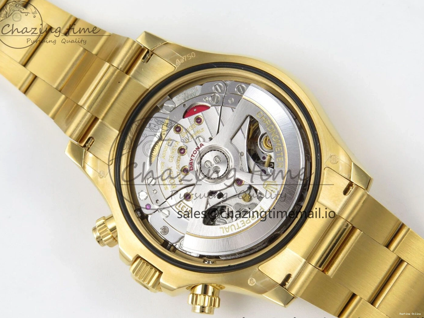 1228 Casual Daytona 126508 YG QF 1:1 Best Edition YG Dial Crystal Markers On YG Bracelet SH4131 V6 (Gain Weight) 305